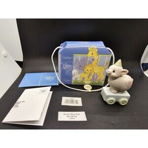 PRECIOUS MOMENTS 15954 HEAVEN BLESS THIS SPECIAL DAY PIG AGE 3 In Box